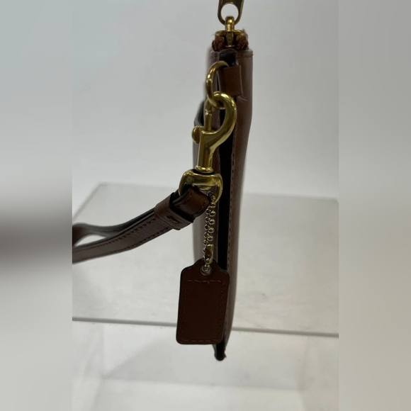 Coach Designer Brown Wristlet Wallet - Picture 3 of 7